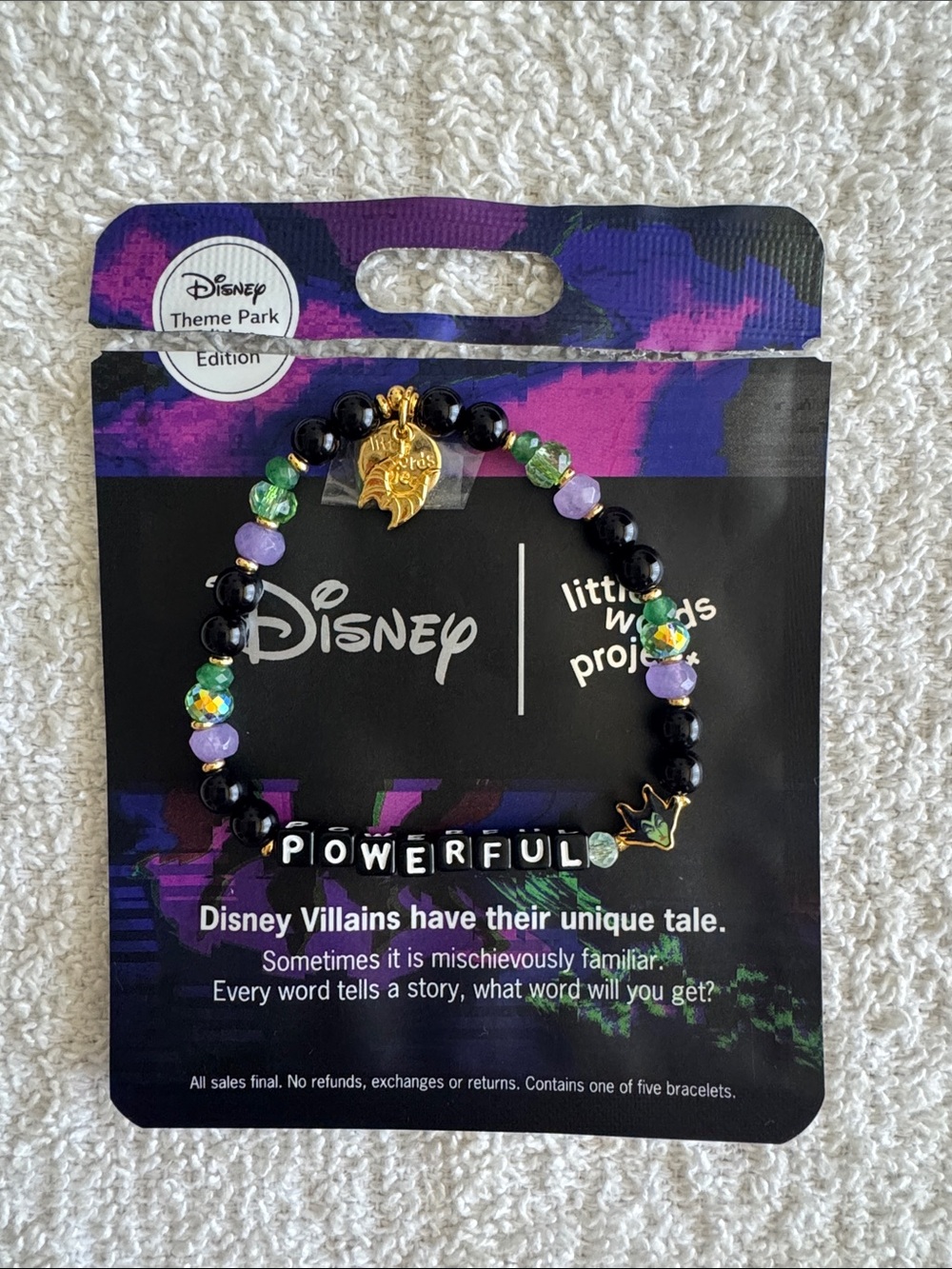 Little Words Project x Disney Parks Villains “Powerful” Beaded Bracelet